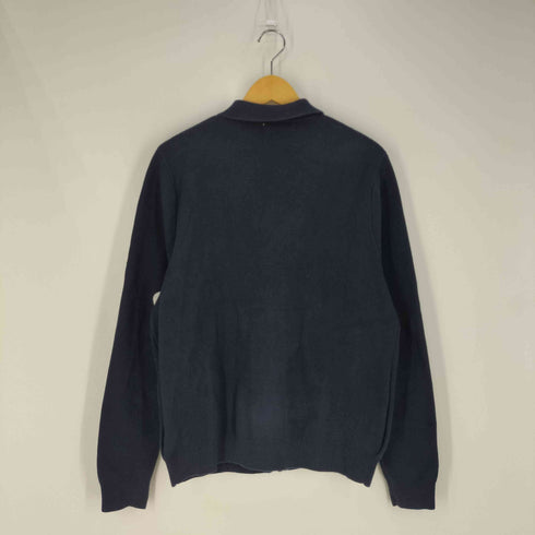 ザラ ZARA コットンポリ ジップアップ ニットカーディガン メンズ import:M