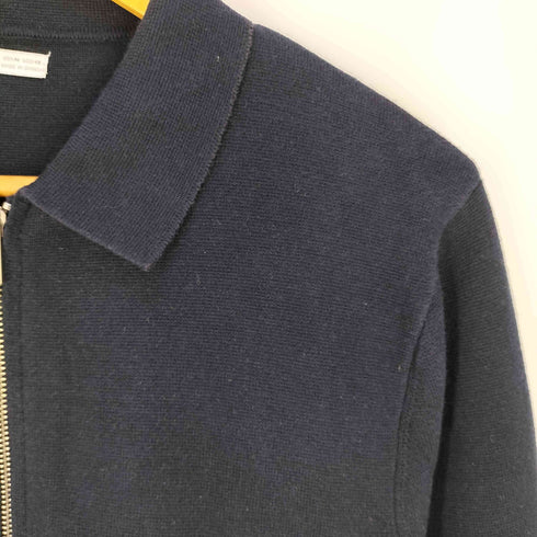 ザラ ZARA コットンポリ ジップアップ ニットカーディガン メンズ import:M