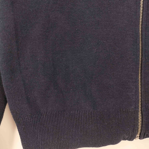 ザラ ZARA コットンポリ ジップアップ ニットカーディガン メンズ import:M