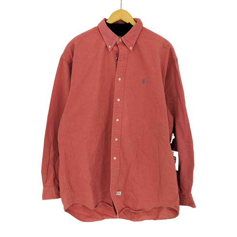 ポロラルフローレン POLO RALPH LAUREN USA製 コットン BDシャツ メンズ import:XL