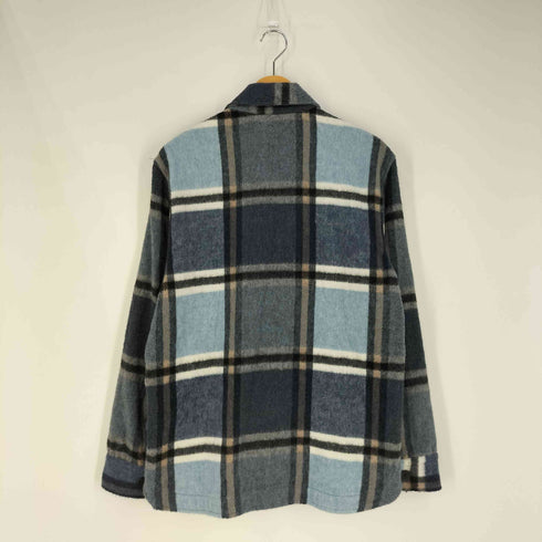 ザラ ZARA フランネルチェックシャツジャケット メンズ import:S