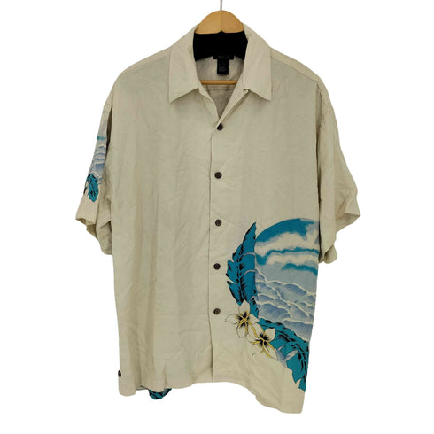 WASHERS シルク100 アロハシャツ メンズ import:L