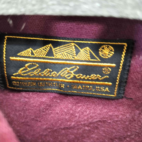 エディーバウアー Eddie Bauer 黒タグ コスタリカ製 シャモアクロス ワークシャツ メンズ XL-TALL
