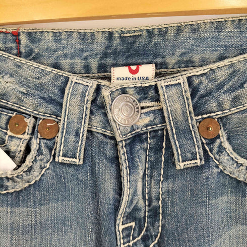 トゥルーレリジョン TRUE RELIGION USA製 ブーツカット フレアデニムパンツ レディース US:25