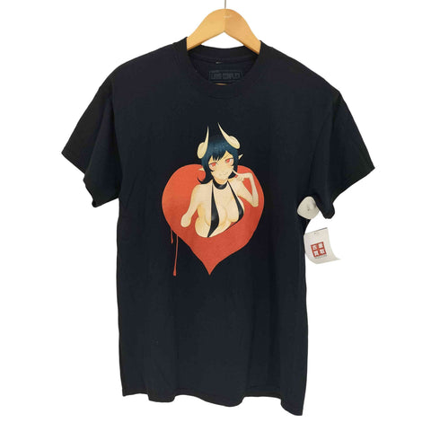 LEWD COMPLEX 両面プリント キャラクター クルーネックTシャツ メンズ JPN:M