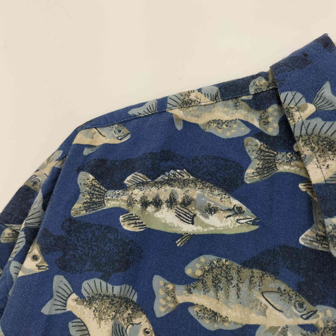 コロンビア Columbia 魚柄 半袖 BDシャツ メンズ XXL