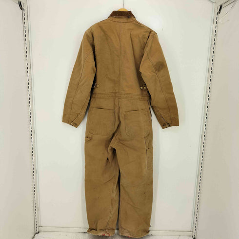 カーハート Carhartt ダック地 企業ロゴ刺繍 裏地キルティング つなぎ メンズ
