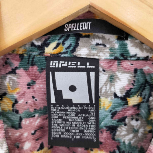 SPELLEDIT 花柄コーデュロイシャツ レディース import:L