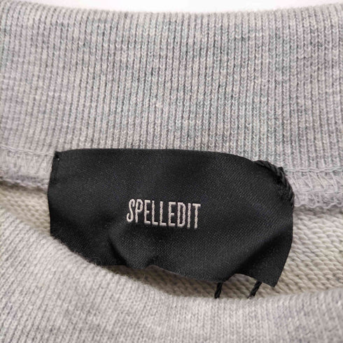 SPELLEDIT 刺繍ロゴ プリント L/S スウェット レディース FREE