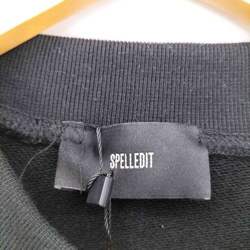 SPELLEDIT 刺繍ロゴ プリント L/S スウェット レディース FREE