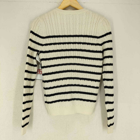 レッドヴァレンティノ RED VALENTINO ベロアリボンデザインボーダーニット レディース JPN:M