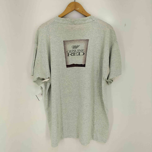 フルーツオブザルーム FRUIT OF THE LOOM USA製 GENUIE RED 企業ロゴ メッセージ Tシャツ メンズ import:XL