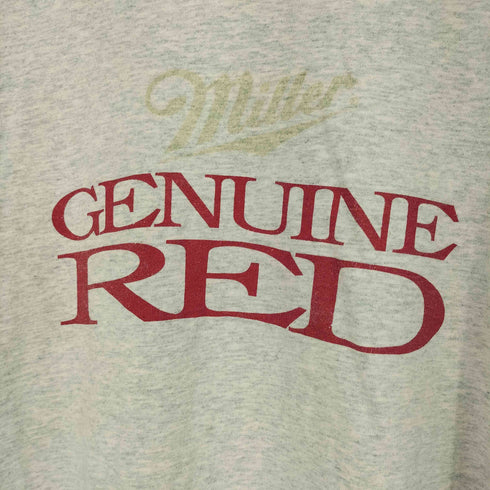フルーツオブザルーム FRUIT OF THE LOOM USA製 GENUIE RED 企業ロゴ メッセージ Tシャツ メンズ import:XL