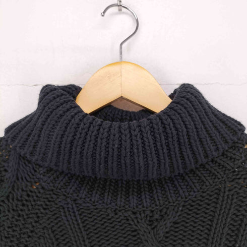 レッドヴァレンティノ RED VALENTINO バック刺繍デザインハイネックボーダーニット レディース JPN:XS