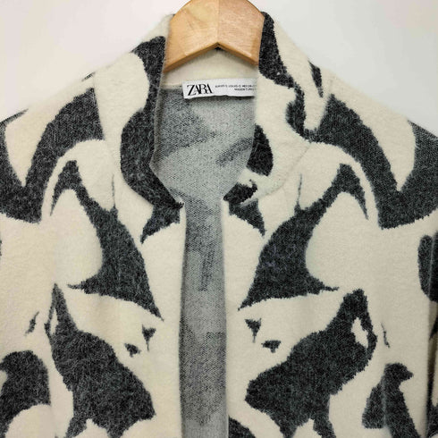 ザラ ZARA 総柄ガウンコート レディース XS-S