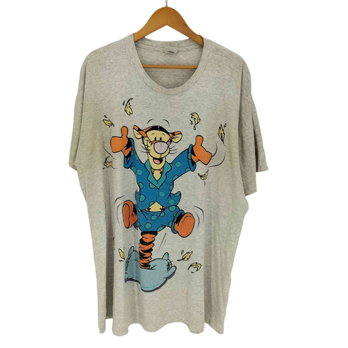 オーバーサイズ キャラクタープリント Tシャツ 裾袖シングル メンズ