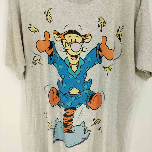 オーバーサイズ キャラクタープリント Tシャツ 裾袖シングル メンズ
