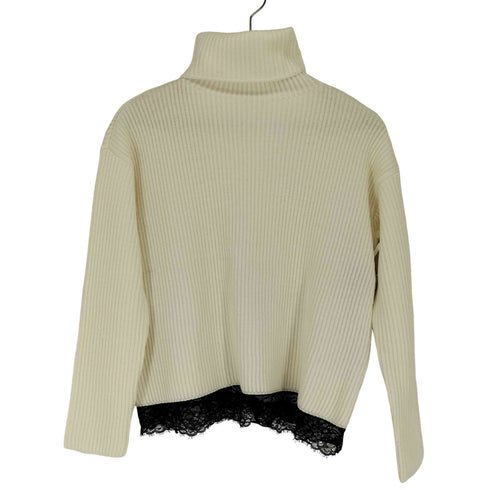 レッドヴァレンティノ RED VALENTINO レースデザインウールハイネックニット レディース JPN:S