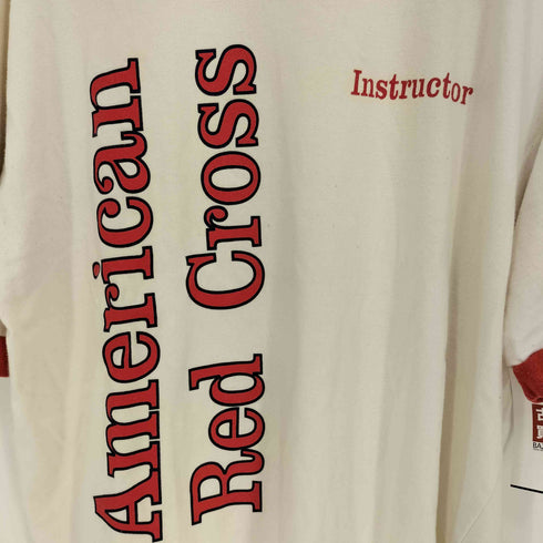 American Red Cross リンガーTシャツ 裾シングル メンズ