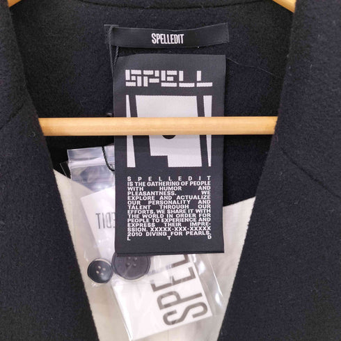SPELLEDIT ウールナイロンチェスターコート レディース