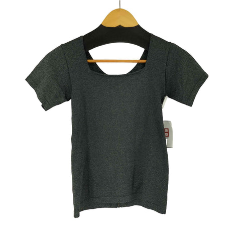 アメリ AMERI S/S バックジップ ラメトップス レディース
