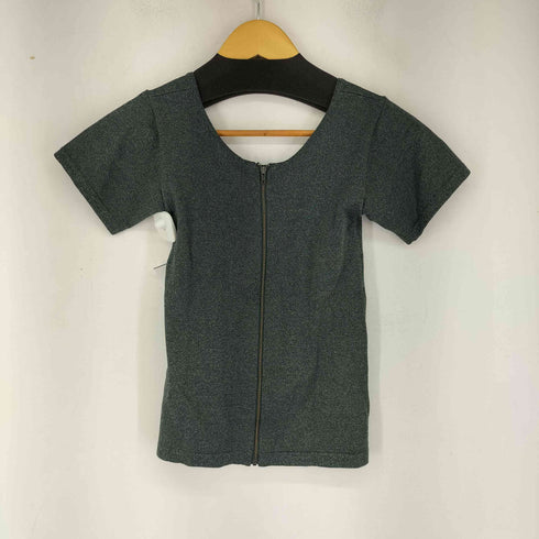 アメリ AMERI S/S バックジップ ラメトップス レディース