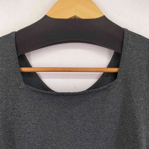 アメリ AMERI S/S バックジップ ラメトップス レディース