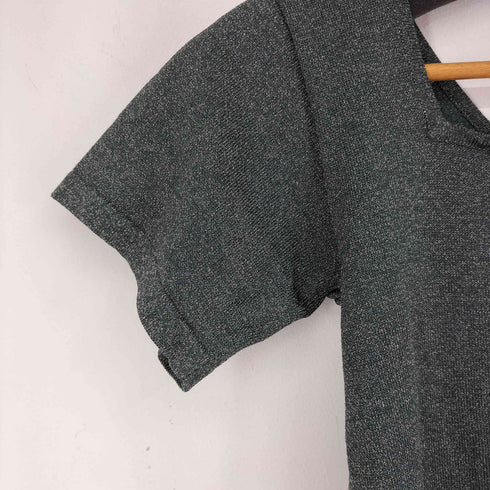 アメリ AMERI S/S バックジップ ラメトップス レディース