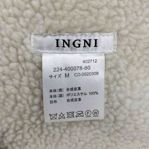 イング INGNI フェイクレザー ボアジャケット レディース JPN:M