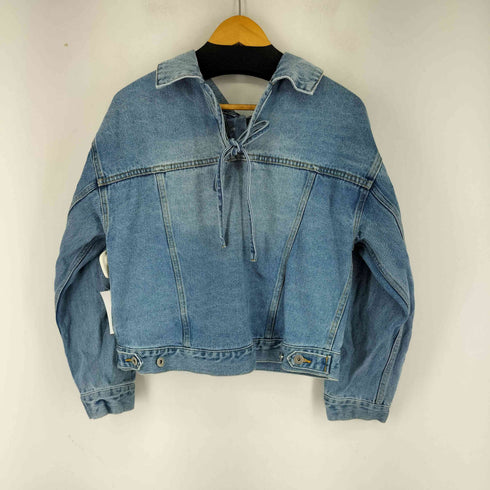リリーブラウン Lily Brown 22SS バックリボン デニムジャケット レディース ONE SIZE