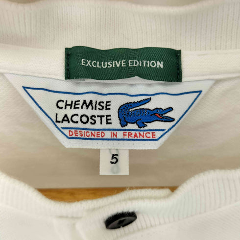 シュミーズラコステ CHEMISE LACOSTE カノコヘンリーネックシャツ メンズ 5