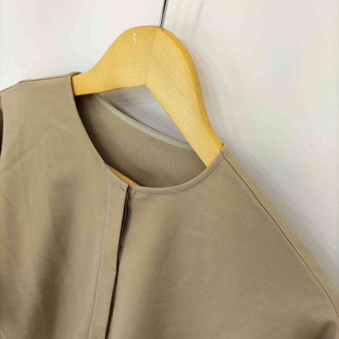 デミルクスビームス Demi-Luxe BEAMS ノーカラー オーバーシャツ レディース 36