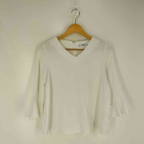 トナル TONAL Vネック フリルスリーブ ブラウス レディース 38