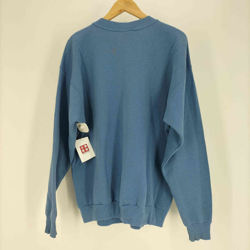 90S Hanes ボディ USA製 ACTIVEWEAR 鳥 バード ネーム プリント 総柄 クルーネック スウェット メンズ import:XL
