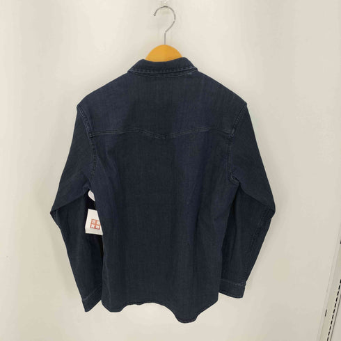 バーニーズニューヨーク BARNEYS NEWYORK スナップボタン ストレッチデニムシャツ メンズ L
