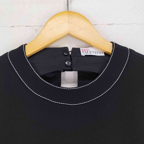 レッドヴァレンティノ RED VALENTINO ステッチディテール ダブルクレープドレス レディース EUR:40