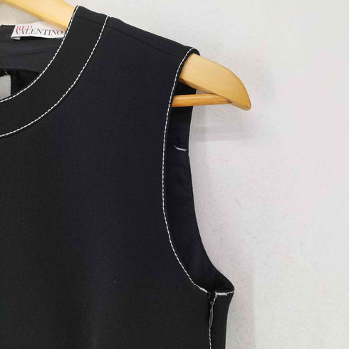 レッドヴァレンティノ RED VALENTINO ステッチディテール ダブルクレープドレス レディース EUR:40