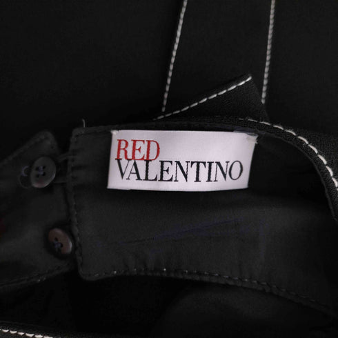 レッドヴァレンティノ RED VALENTINO ステッチディテール ダブルクレープドレス レディース EUR:40