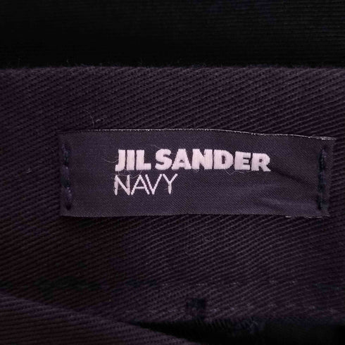 ジルサンダーネイビー JIL SANDER NAVY イタリア製 コットン ラップフレアスカート レディース 36