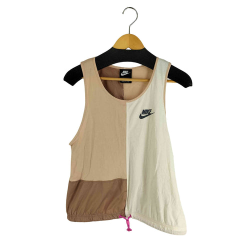ナイキ NIKE アイコン クラッシュ タンクトップ 異素材切替 裾ドローコード レディース L