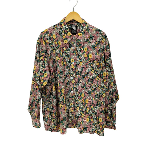 SPELLEDIT 花柄コーデュロイシャツ レディース import:L