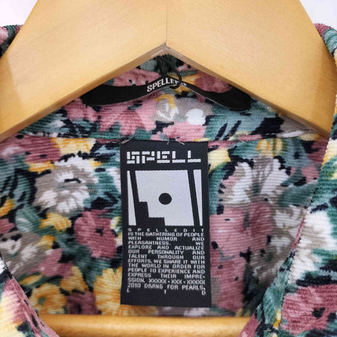 SPELLEDIT 花柄コーデュロイシャツ レディース import:L