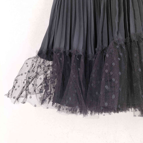 レッドヴァレンティノ RED VALENTINO レースプリーツデザインノースリーブワンピース レディース EUR:42