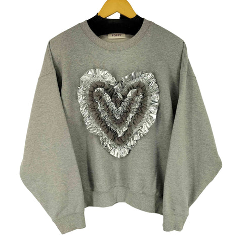 ポピートーキョー poppy tokyo Heart tulle sweatshirt レディース FREE