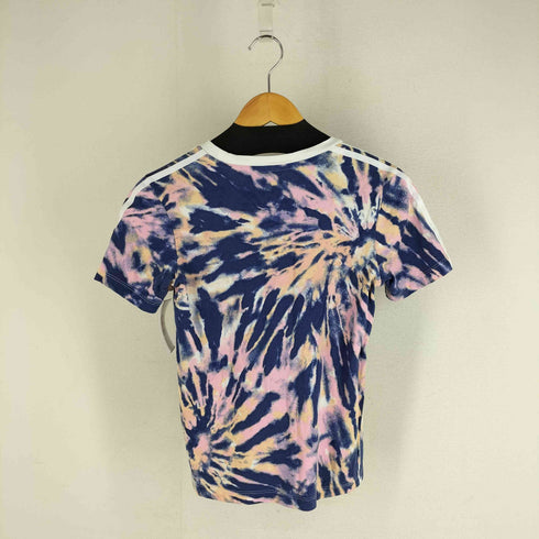 アディダス adidas ロゴ刺繍 タイダイ 半袖 Tシャツ レディース JPN:M