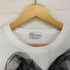レッドヴァレンティノ RED VALENTINO フリントハートレースクルーネックTシャツ レディース import:XS