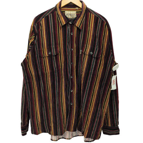 ROMESS 80-90s ストライプ柄 ロングスリーブシャツ メンズ XXL