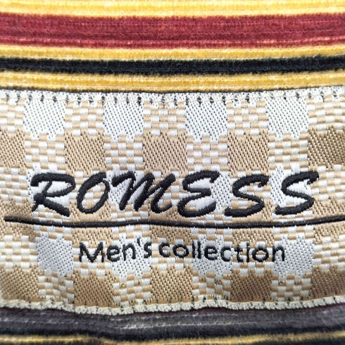 ROMESS 80-90s ストライプ柄 ロングスリーブシャツ メンズ XXL