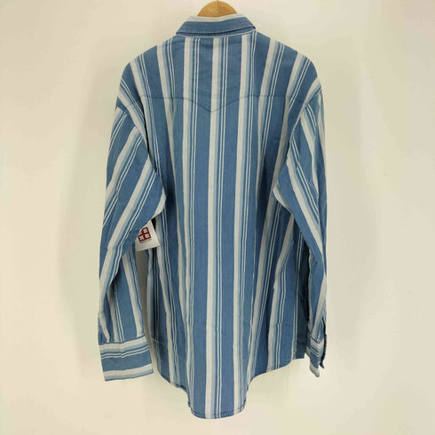 ラングラー Wrangler 00S WESTERN SHIRTS ストライプ スナップボタン ウエスタンシャツ メンズ import:L