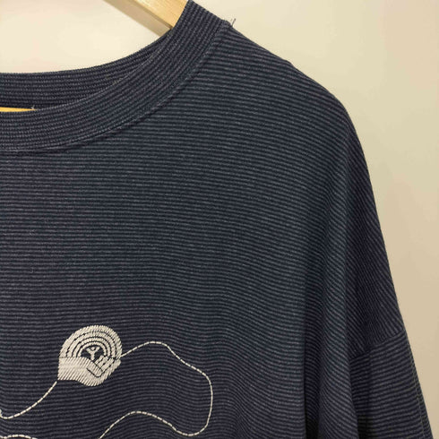 KINGSTREE CLASSIC 80-90s USA製 ボーダー柄 シングルステッチ クルーネック ショートスリーブTシャツ メンズ XXL